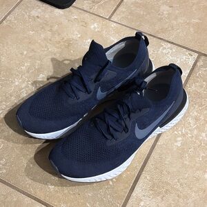 Nike Flyknit React X Midnight Blue Athletic Sneakers